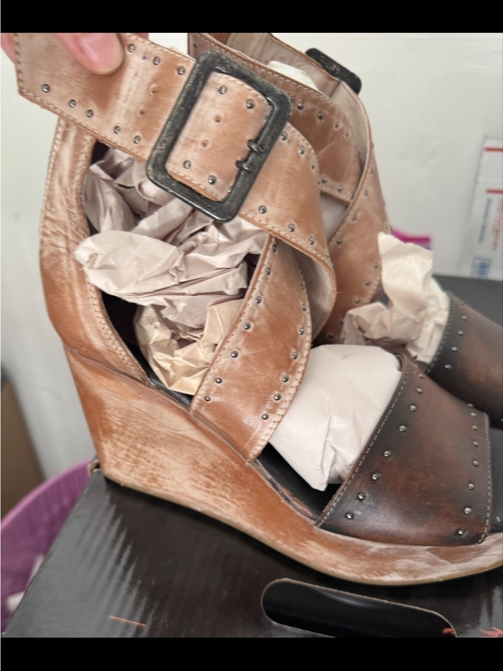 Freebird Terra Taupe Multi Wedges New with box. - Picture 2 of 6